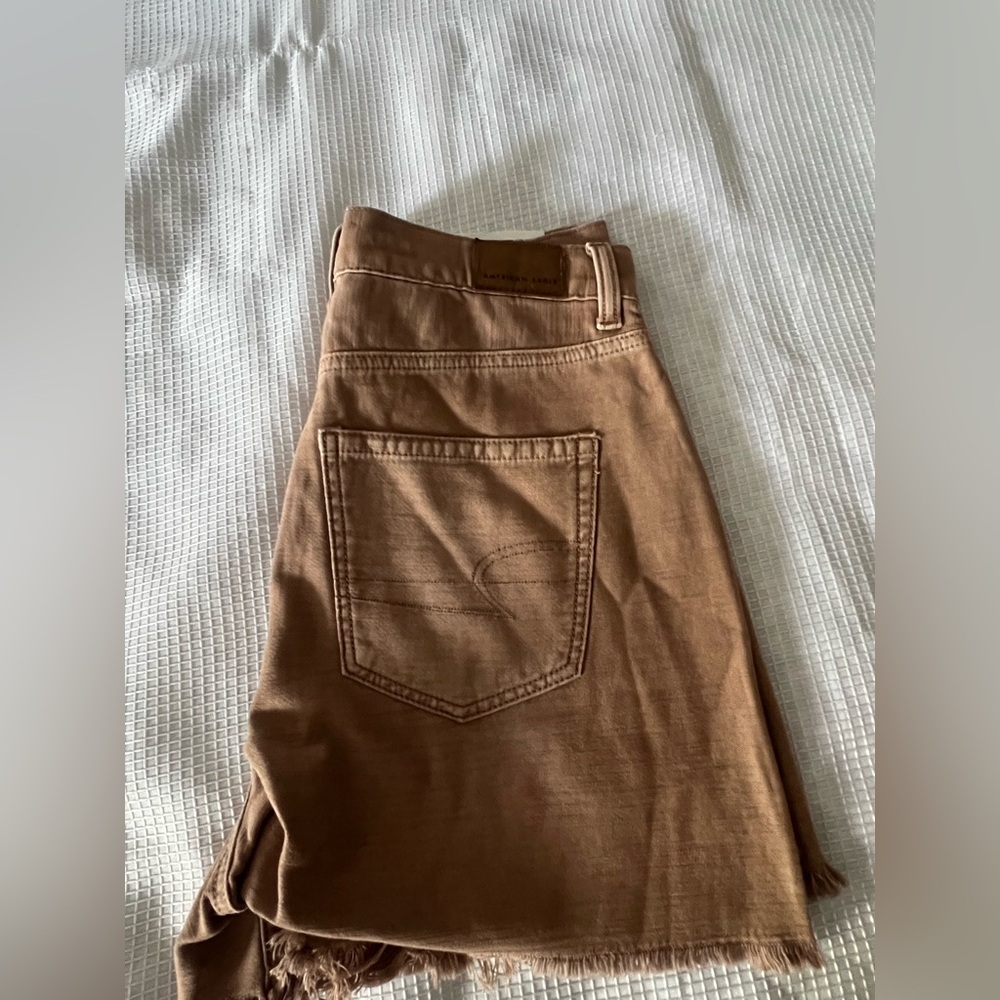 American Eagle Outfitters Brown High Waist Shorts